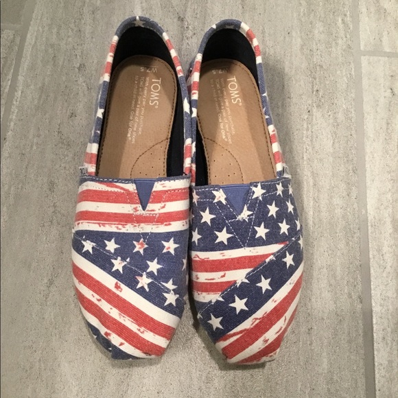 Toms Shoes - 🇺🇸Toms American Flag Slip-Ons 7.5🇺🇸